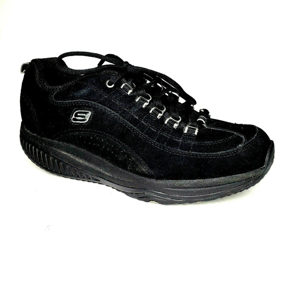 skechers shape ups black